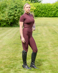 Motion Full Seat Riding Leggings (Wine)