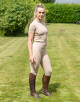 Motion Full Seat Riding Leggings (Beige)