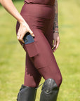 Motion Full Seat Riding Leggings (Wine)