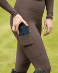 Classic Pull On Riding Leggings (Brown)