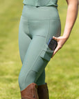 Motion Full Seat Riding Leggings (Sage)