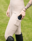 Classic Pull On Riding Leggings (Beige)