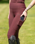 Motion Full Seat Riding Leggings (Wine)