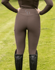 Classic Pull On Riding Leggings (Brown)