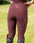 Motion Full Seat Riding Leggings (Wine)