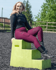 Knee Patch Comfi-Wear Riding Leggings (Wine)